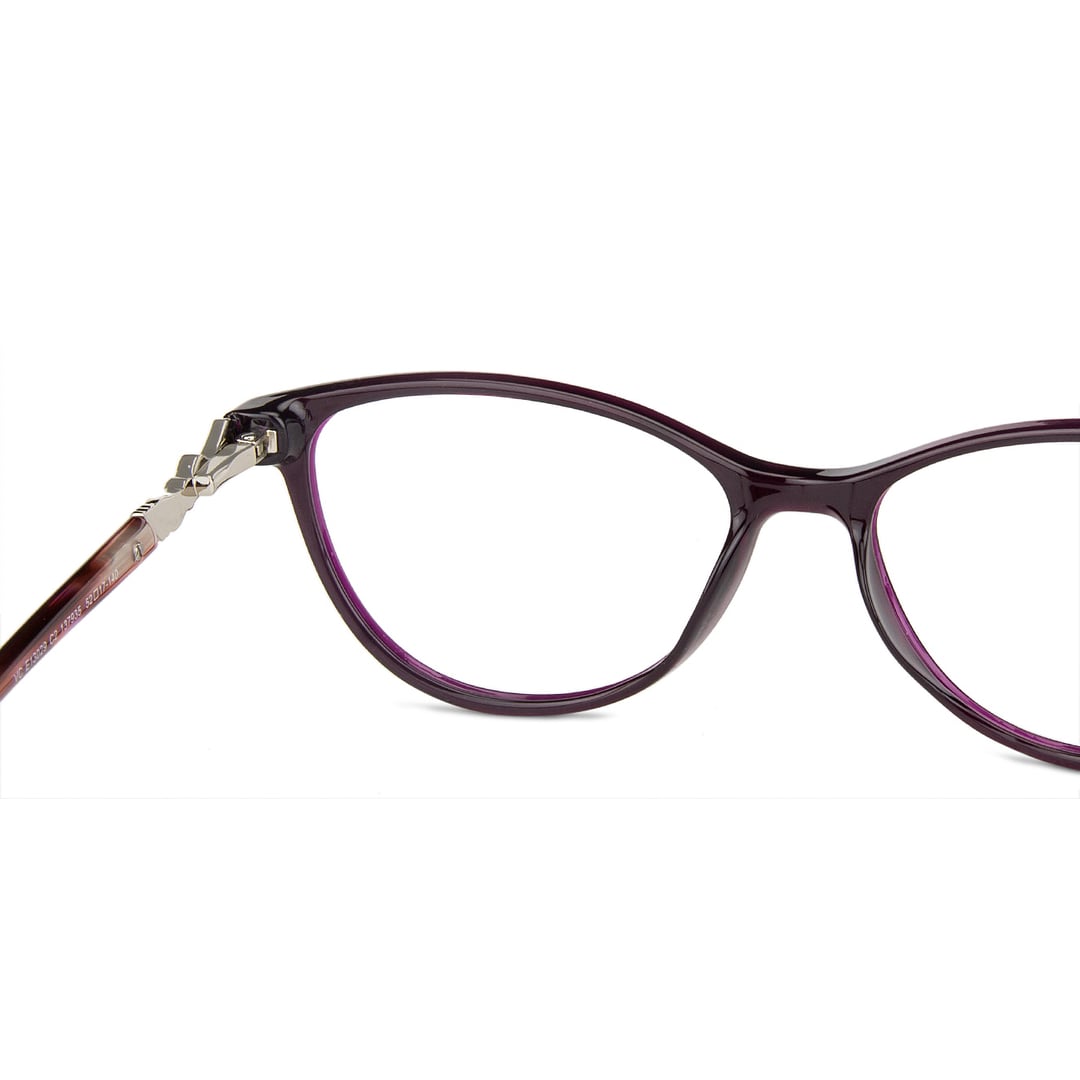 Vincent Chase Purple Full Rim Cat Eye left side