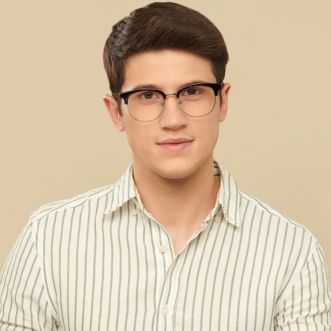 Vincent Chase Online Mid Gunmetal Full Rim Round left side