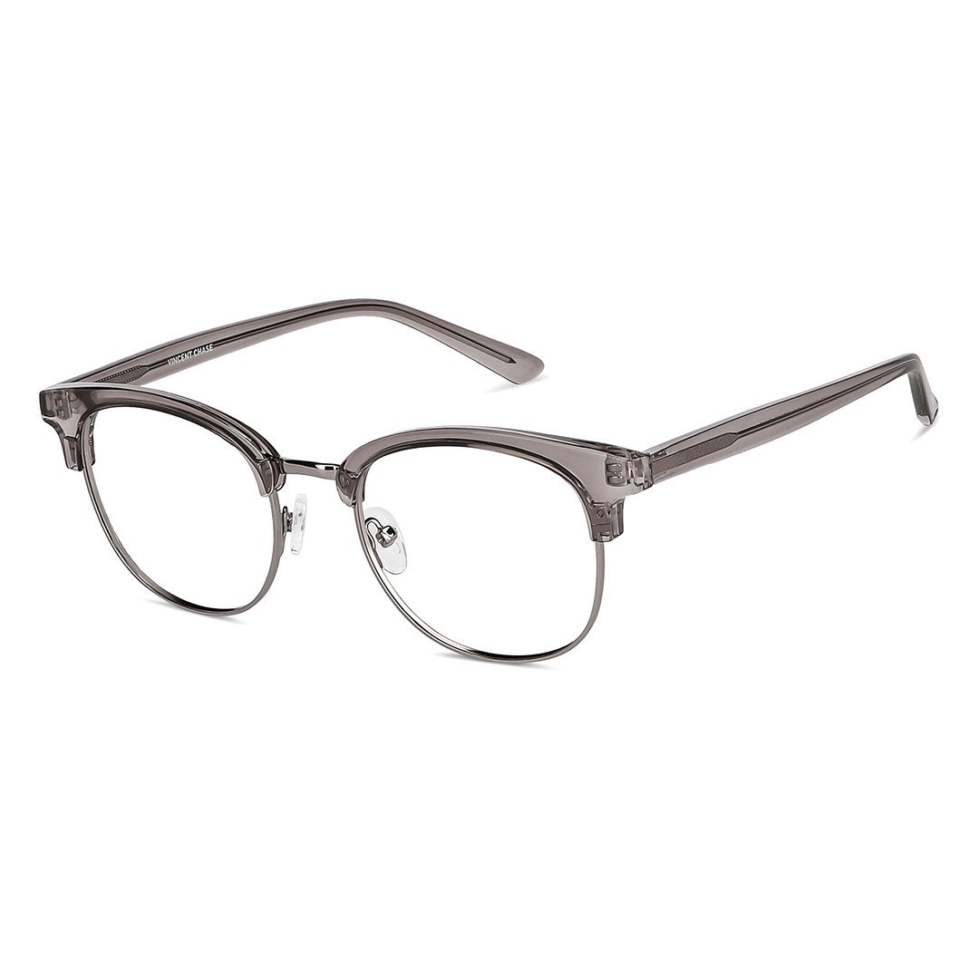 Vincent Chase Light Gray Full Rim Round left side