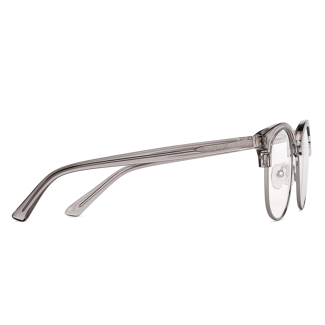 Vincent Chase Light Gray Full Rim Round left side