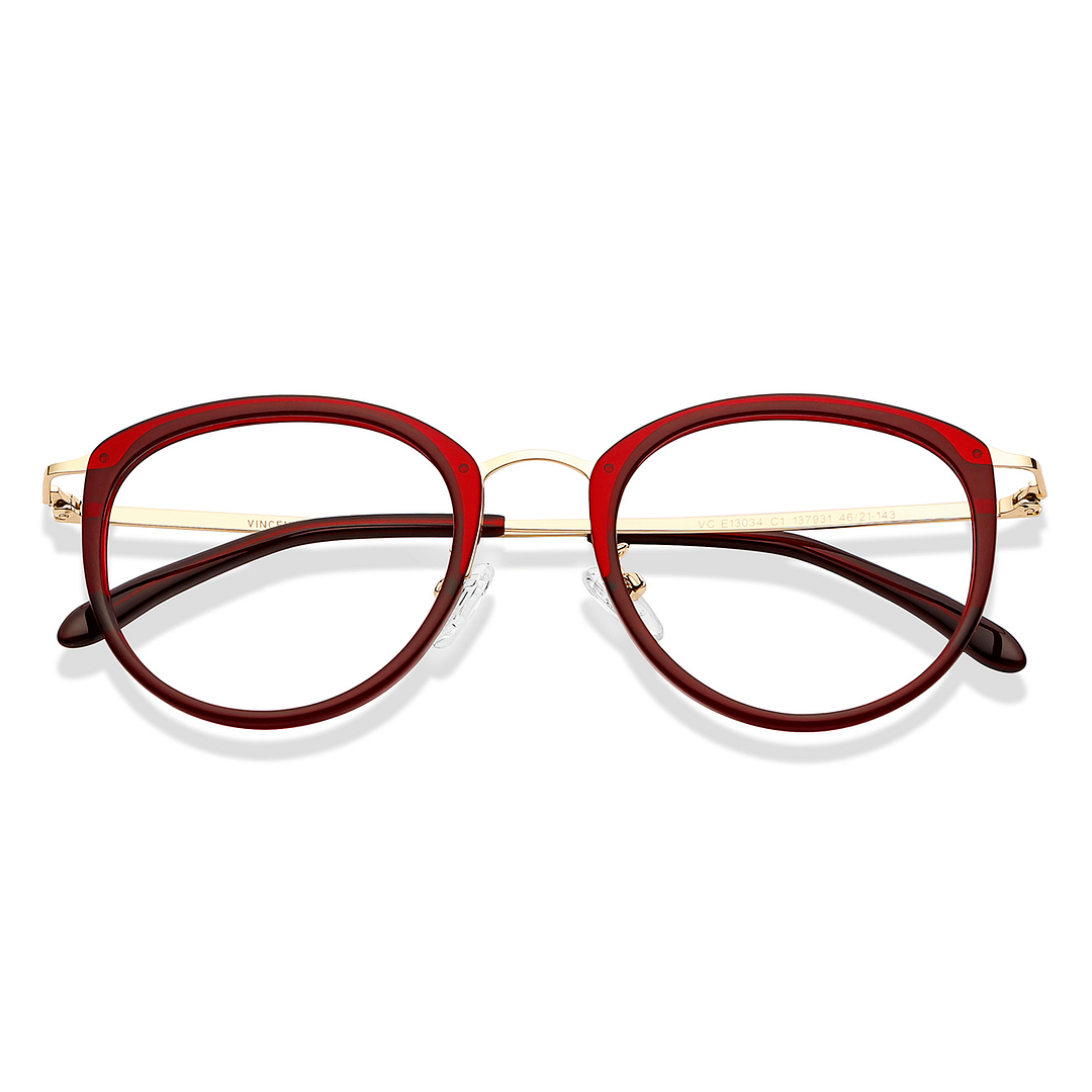 Vincent Chase Online Red Full Rim Round left side