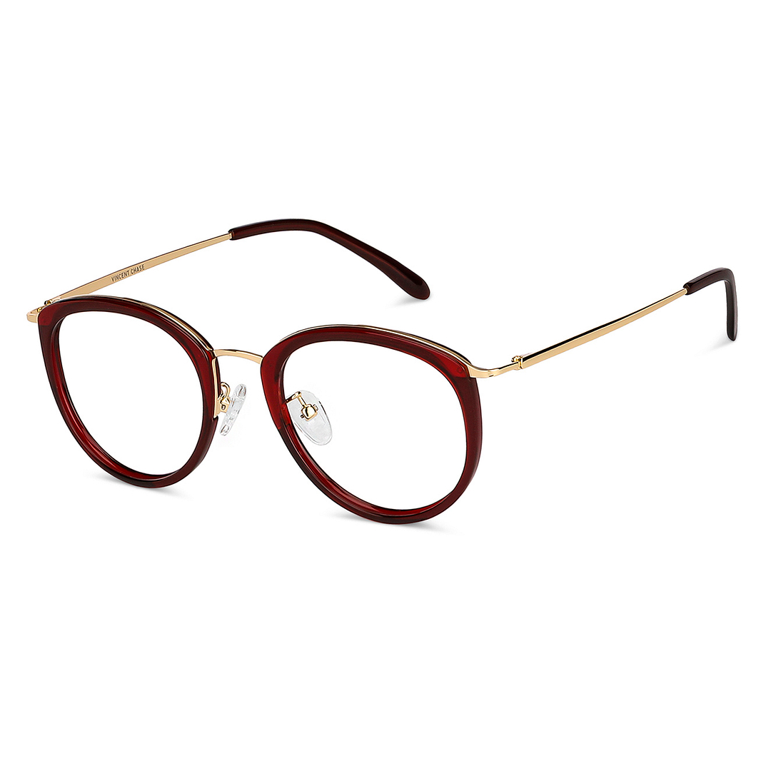 Vincent Chase Online Red Full Rim Round left side