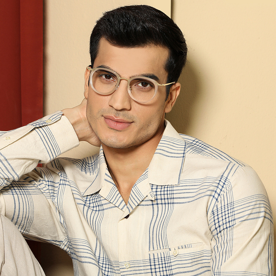 Vincent Chase Online Dark Brown Full Rim Round left side