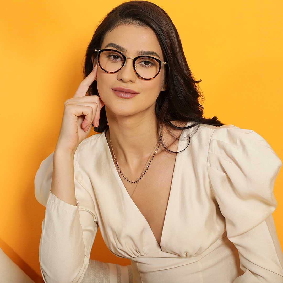 Vincent Chase Online Light Brown Full Rim Round right side