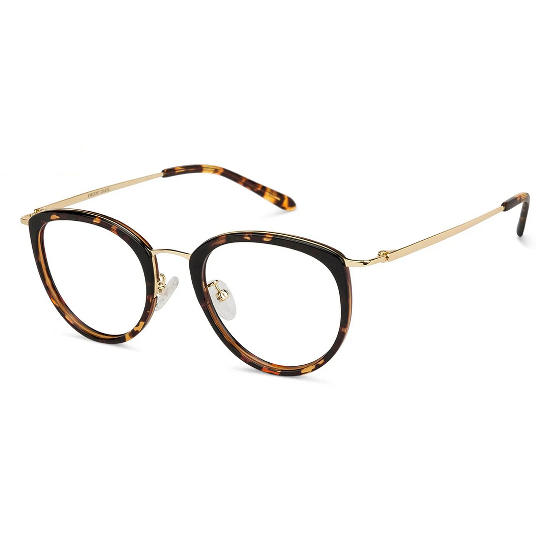 Vincent Chase Online Light Brown Full Rim Round left side