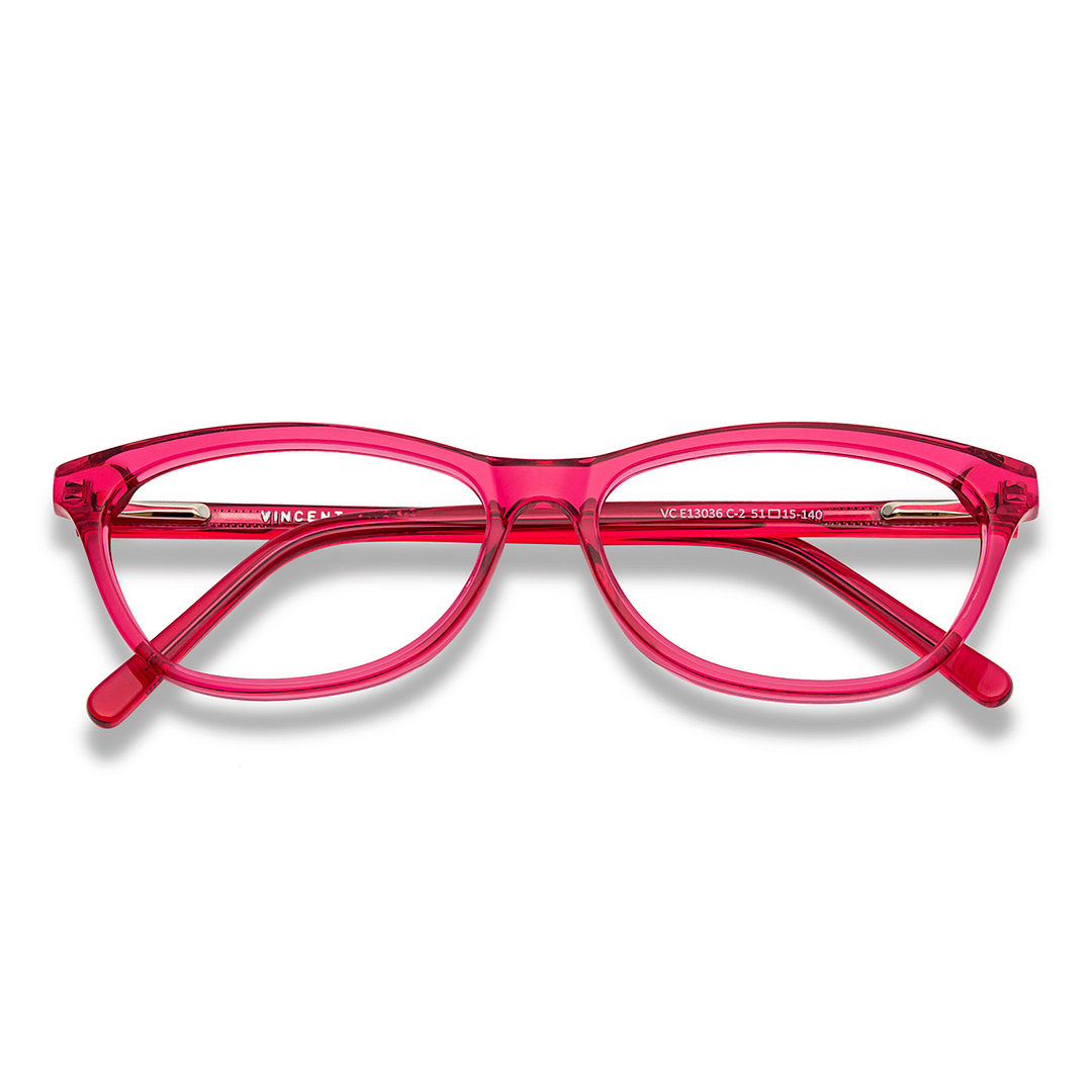 Vincent Chase Online Pink Transparent Full Rim Cat Eye right side
