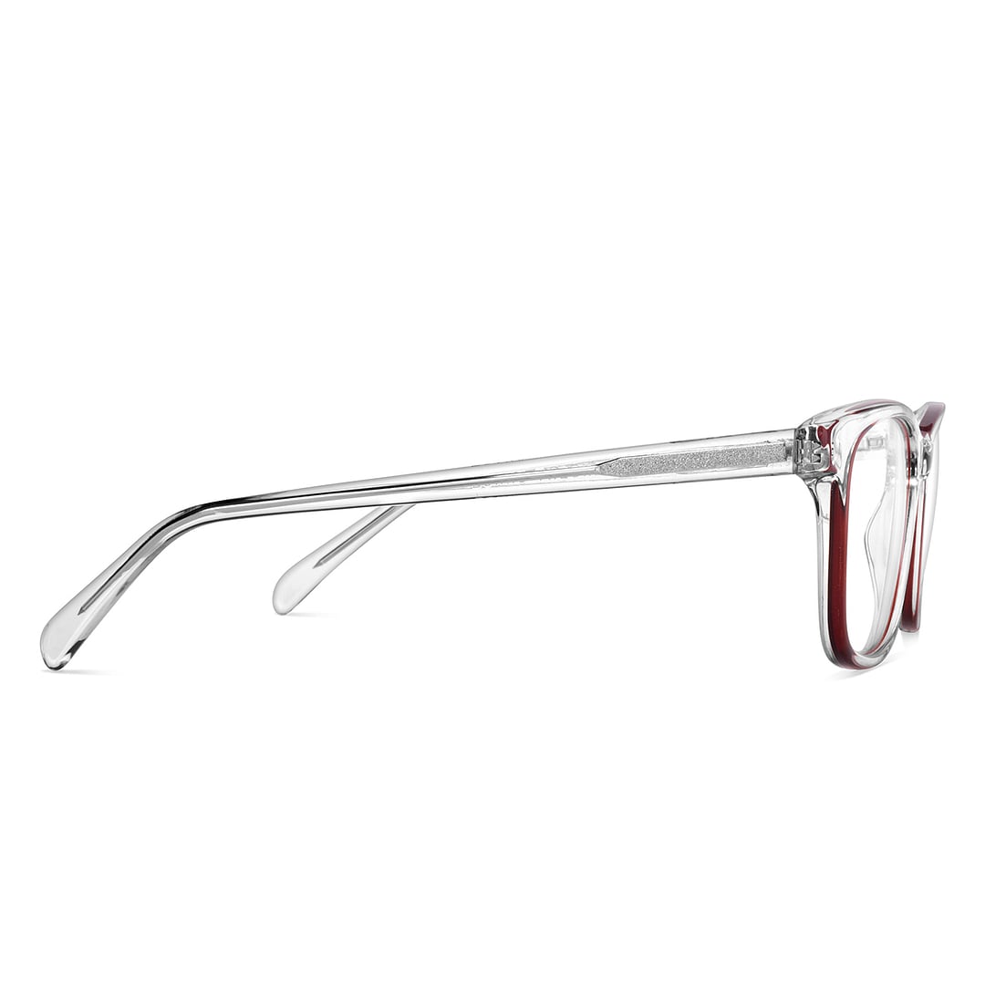 Vincent Chase Online Red Transparent Full Rim Square left side