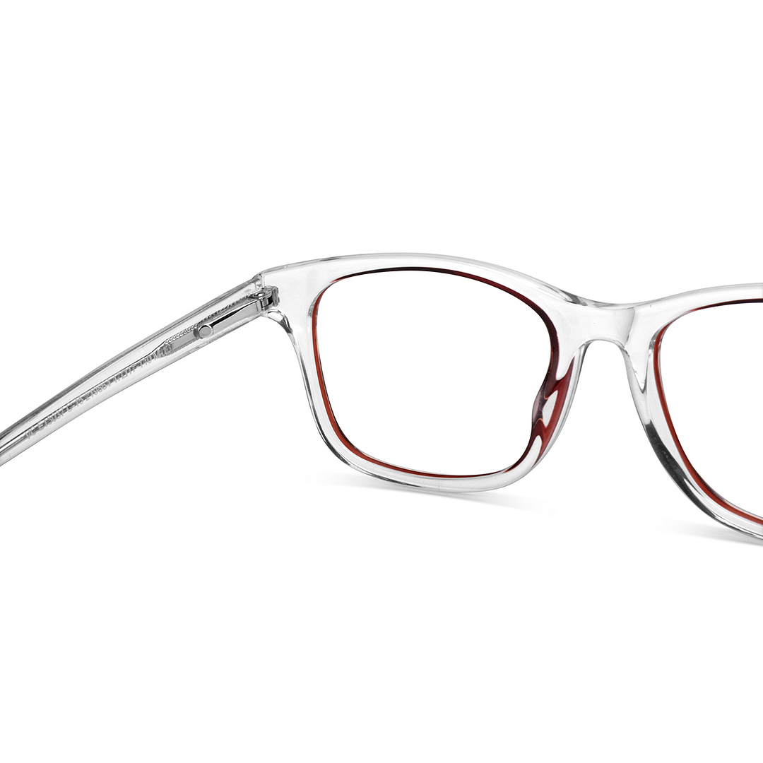 Vincent Chase Online Red Transparent Full Rim Square right side