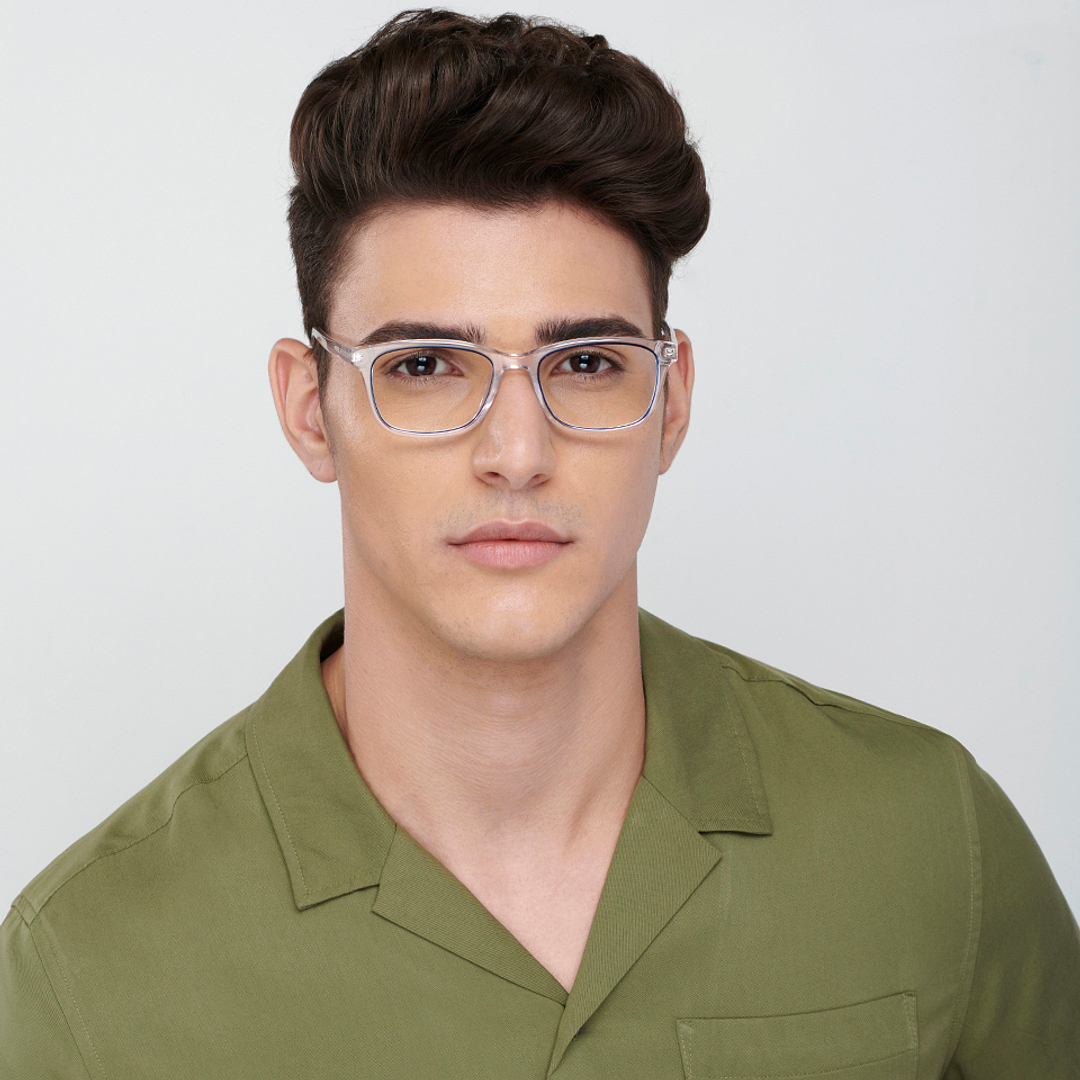 Vincent Chase Online Blue Transparent Full Rim Square left side