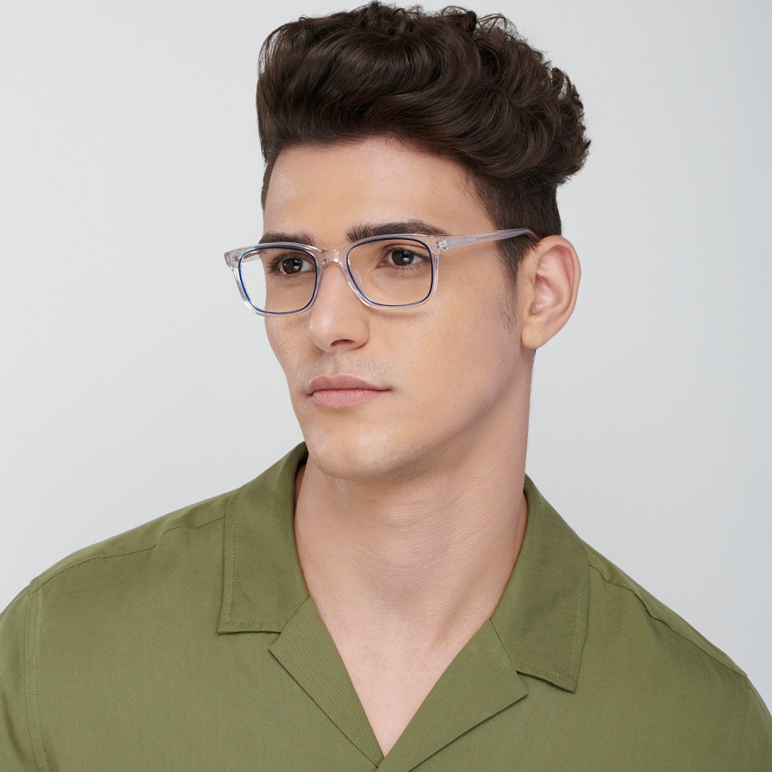 Vincent Chase Online Blue Transparent Full Rim Square right side