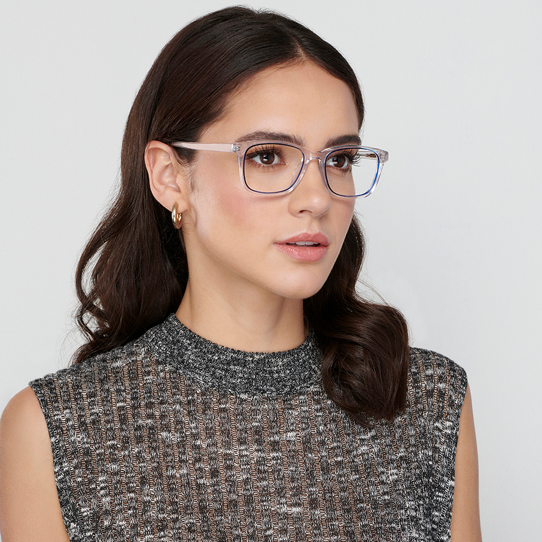 Vincent Chase Online Blue Transparent Full Rim Square right side