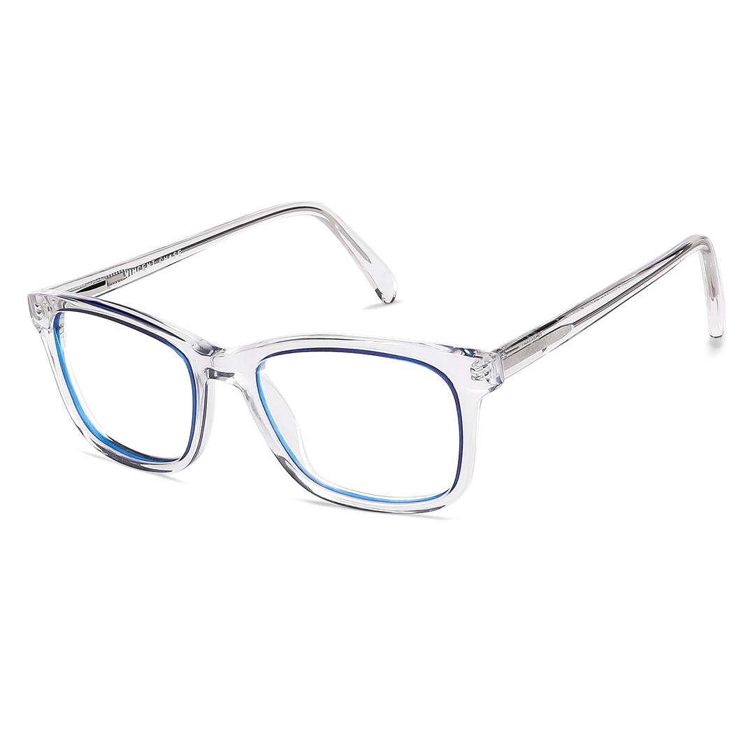 Vincent Chase Blue Transparent Full Rim Square right side