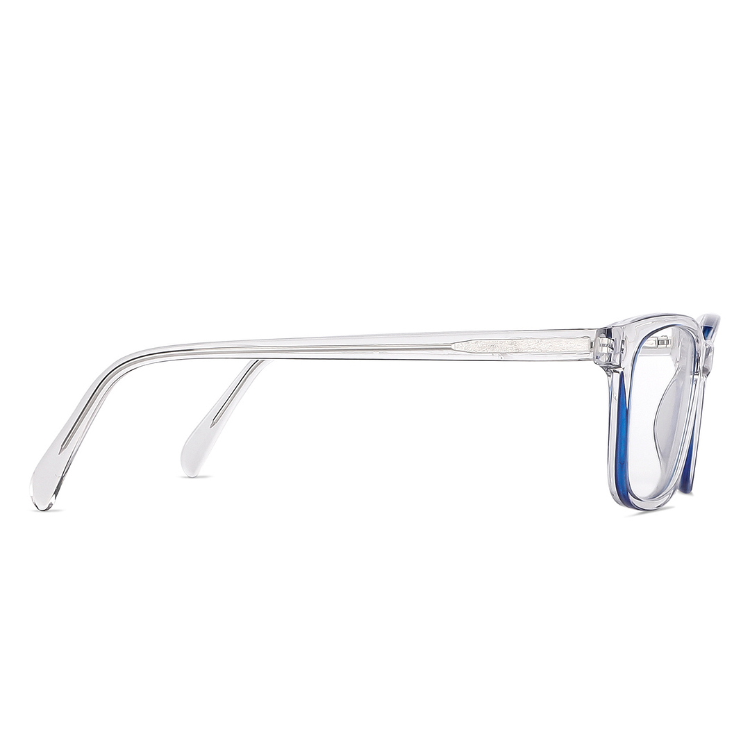 Vincent Chase Blue Transparent Full Rim Square left side