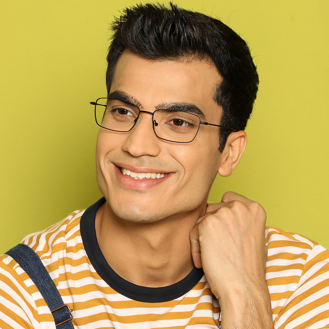 Vincent Chase Online Black Full Rim Rectangle left side