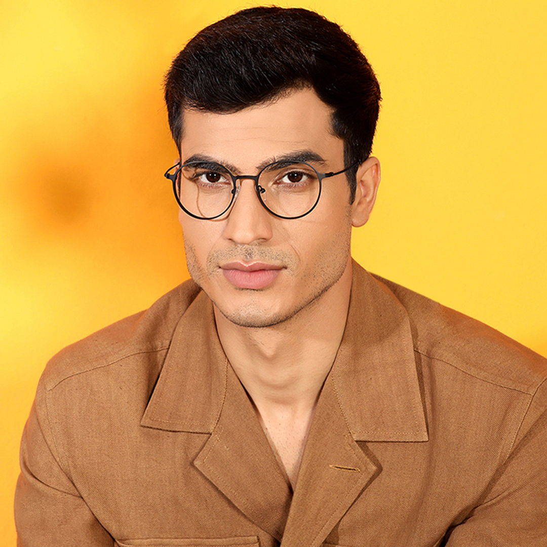 Vincent Chase Online Black Full Rim Round left side