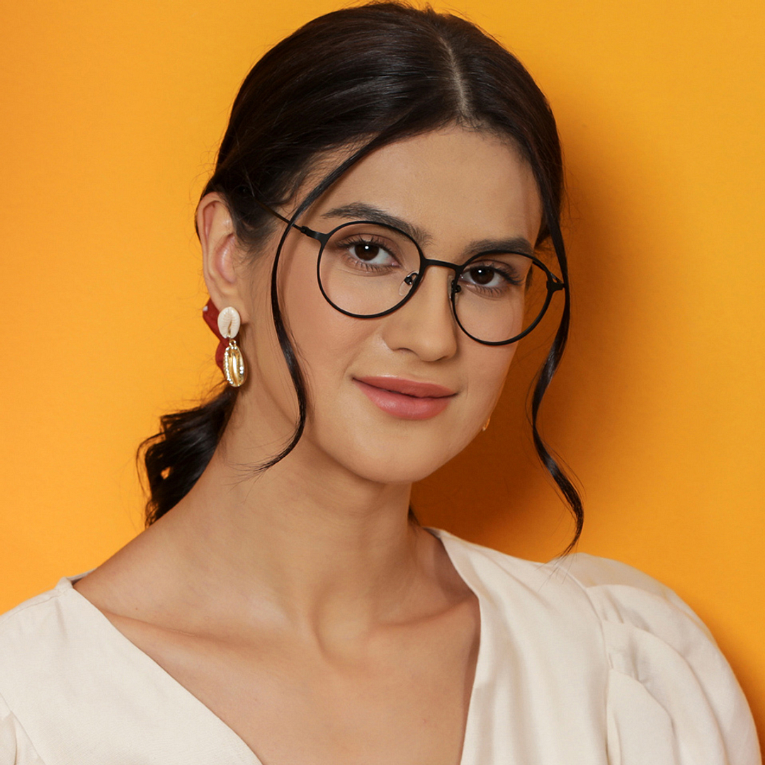 Vincent Chase Online Black Full Rim Round left side