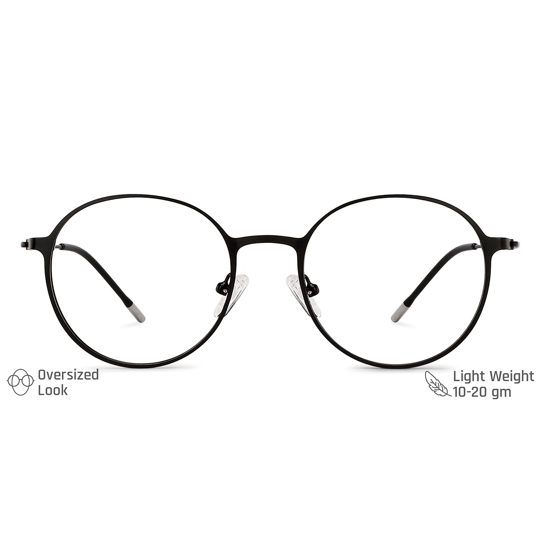 Vincent Chase Online Black Full Rim Round left side