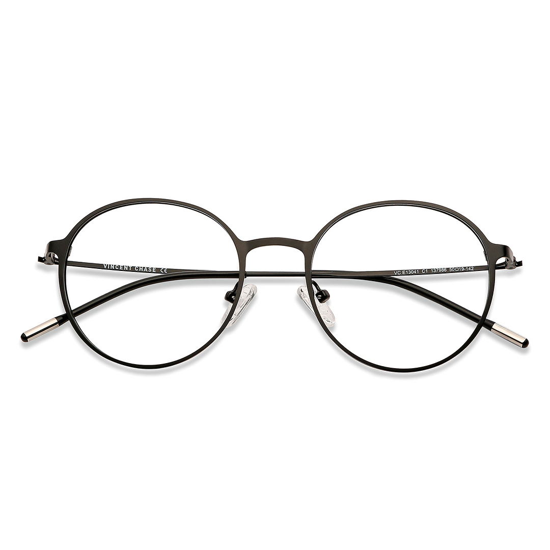 Vincent Chase Online Black Full Rim Round left side