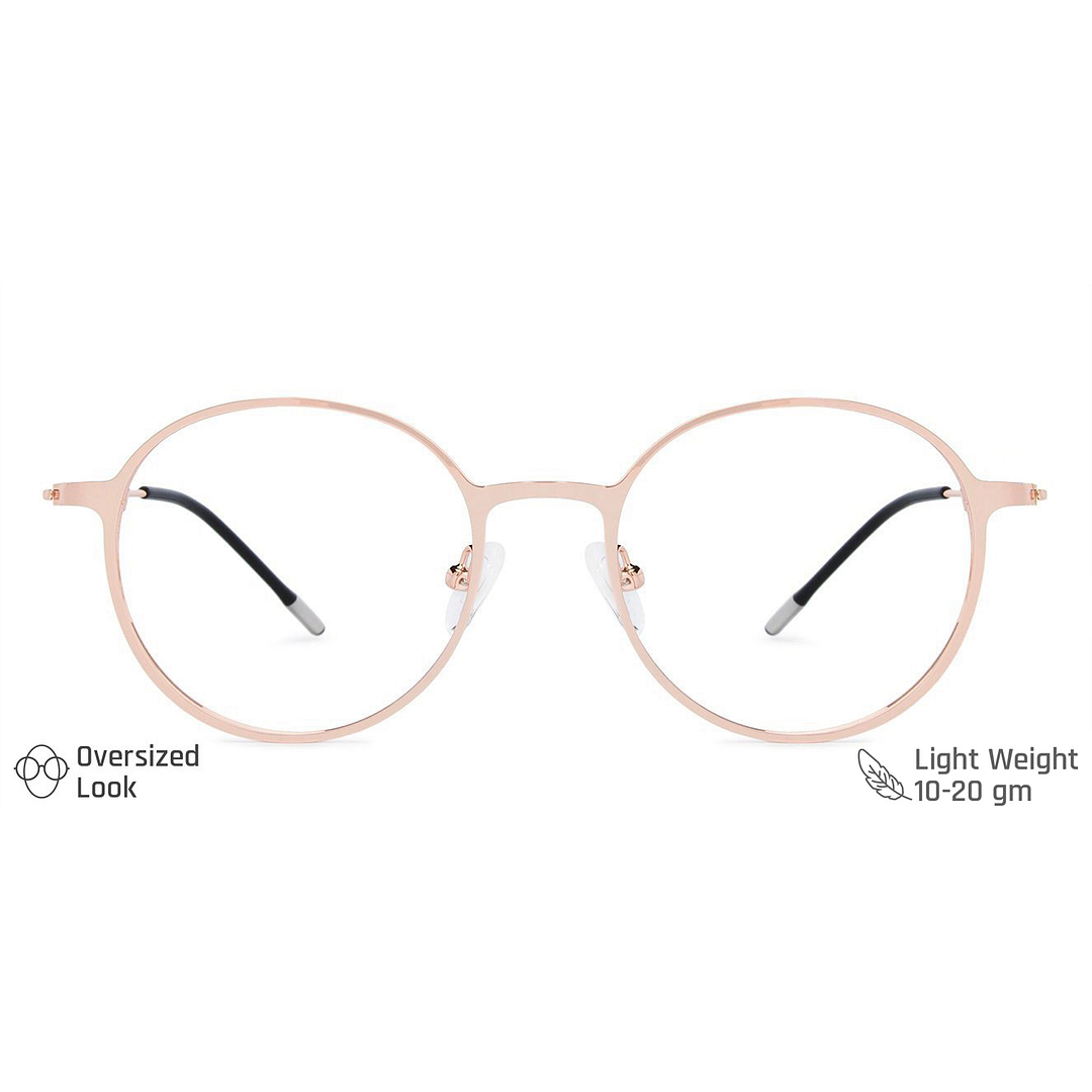 Vincent Chase Online Rose Gold Full Rim Round left side