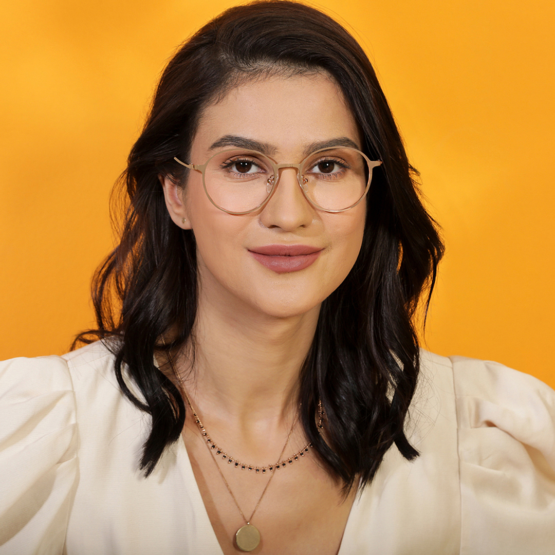 Vincent Chase Online Rose Gold Full Rim Round left side