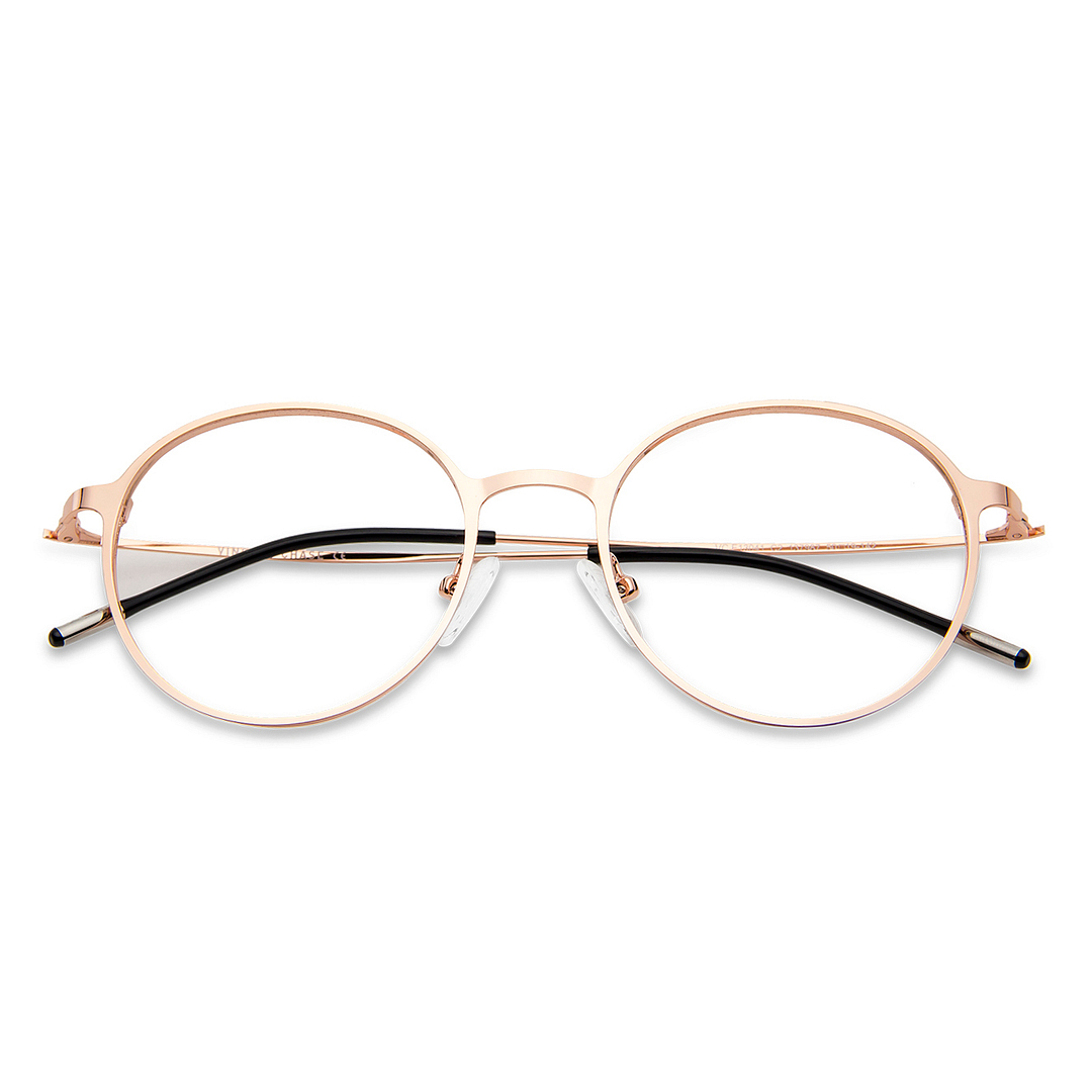 Vincent Chase Online Rose Gold Full Rim Round left side
