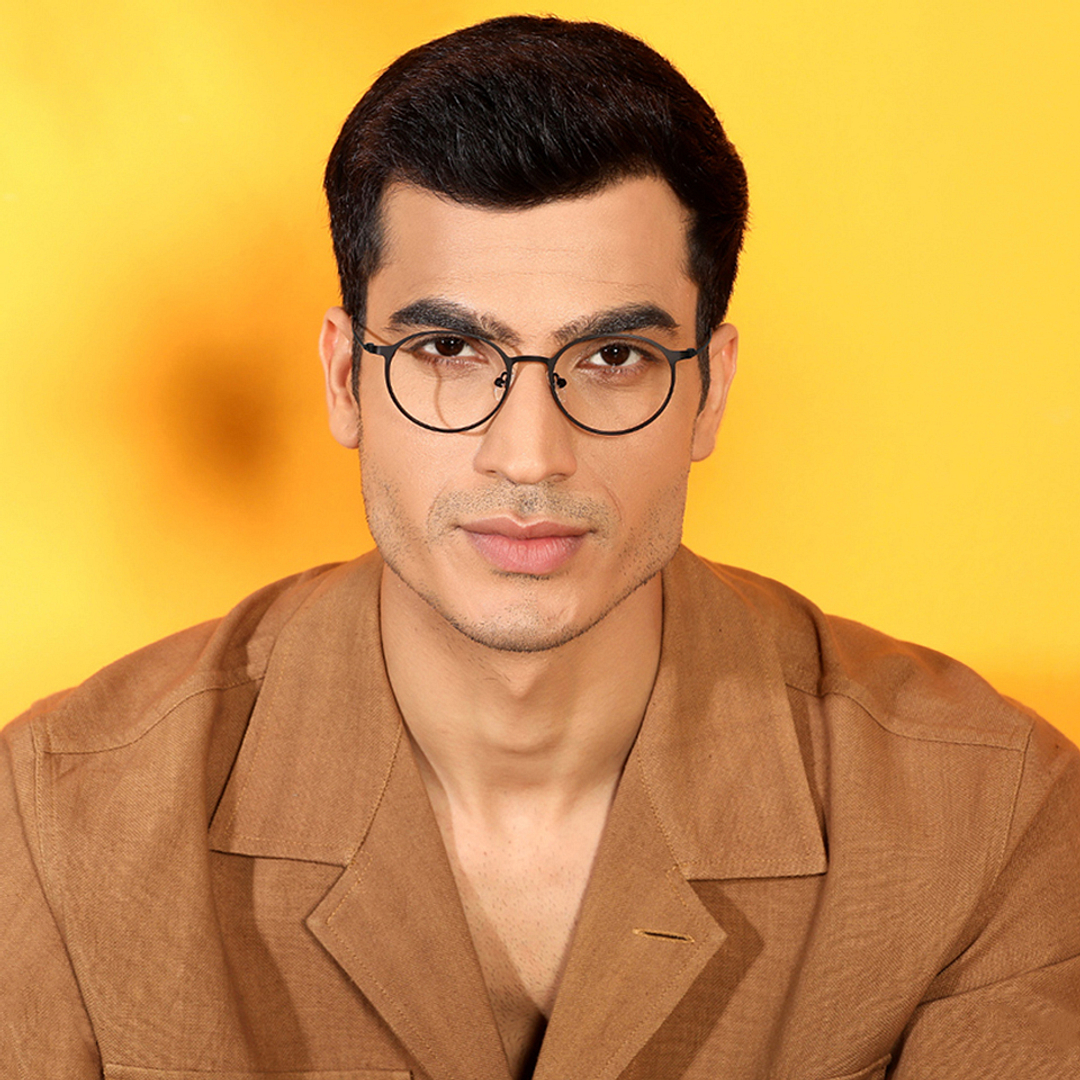Vincent Chase Online Black Full Rim Round left side