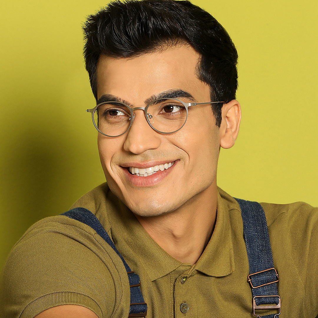 Vincent Chase Online Silver Full Rim Round left side