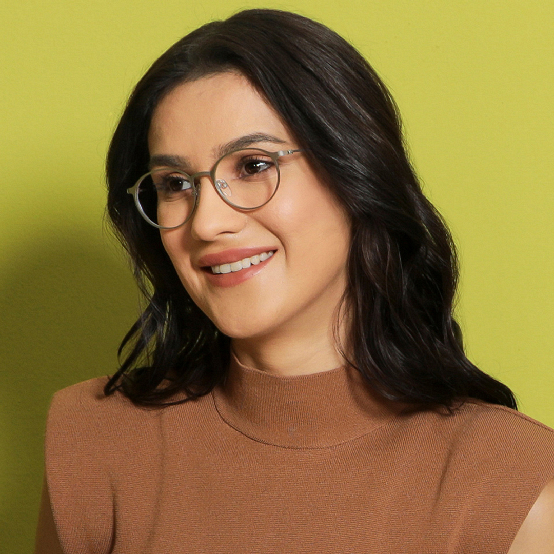 Vincent Chase Online Silver Full Rim Round left side