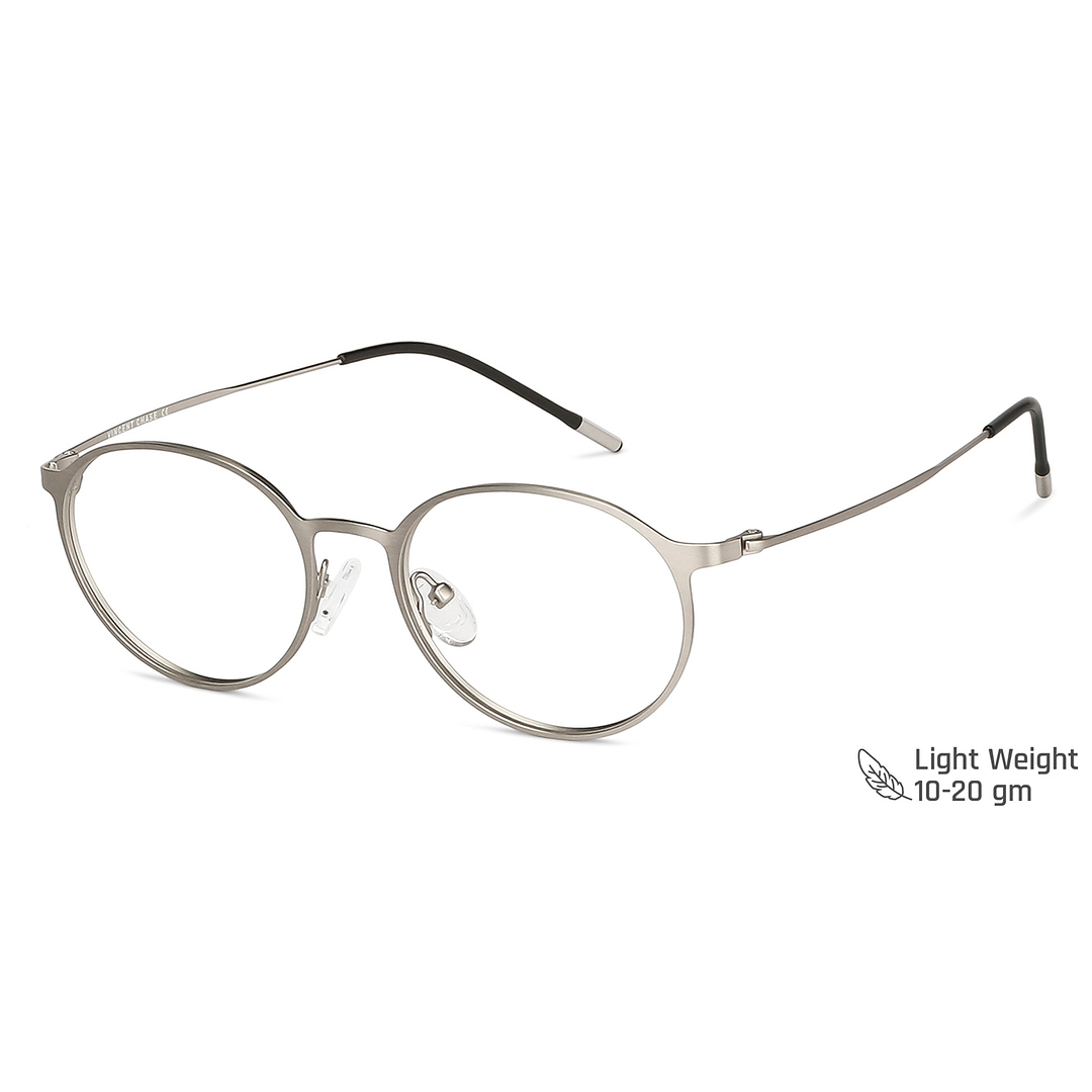 Vincent Chase Online Silver Full Rim Round left side