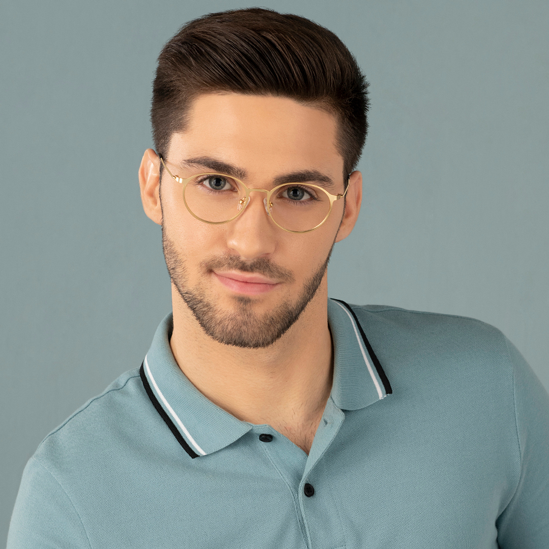 Vincent Chase Online Gold Full Rim Round right side