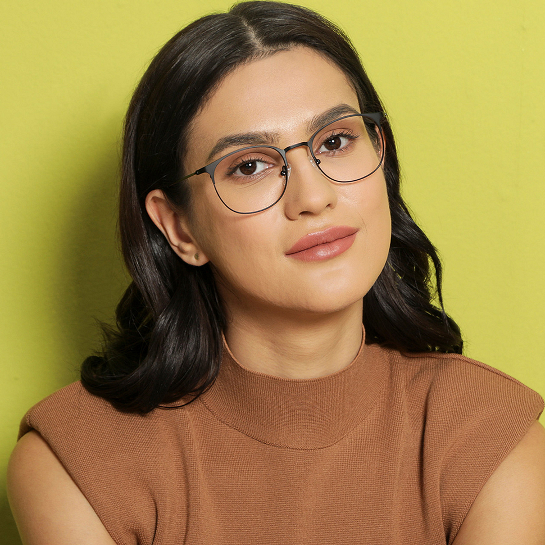 Vincent Chase Online Black Full Rim Round left side