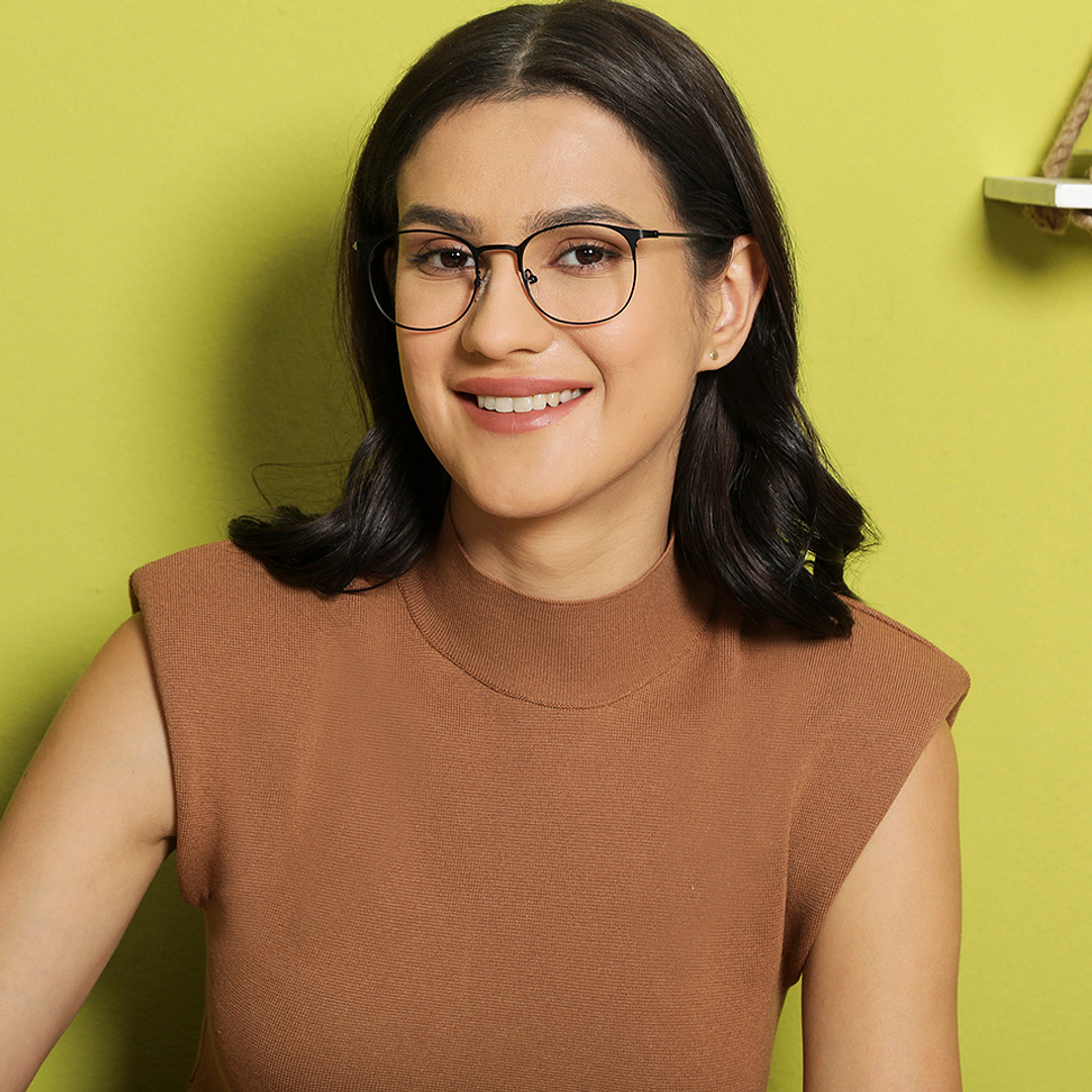 Vincent Chase Online Black Full Rim Round left side