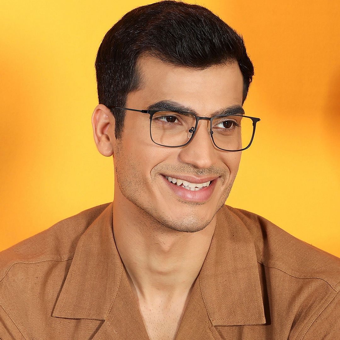 Vincent Chase Black Full Rim Square right side