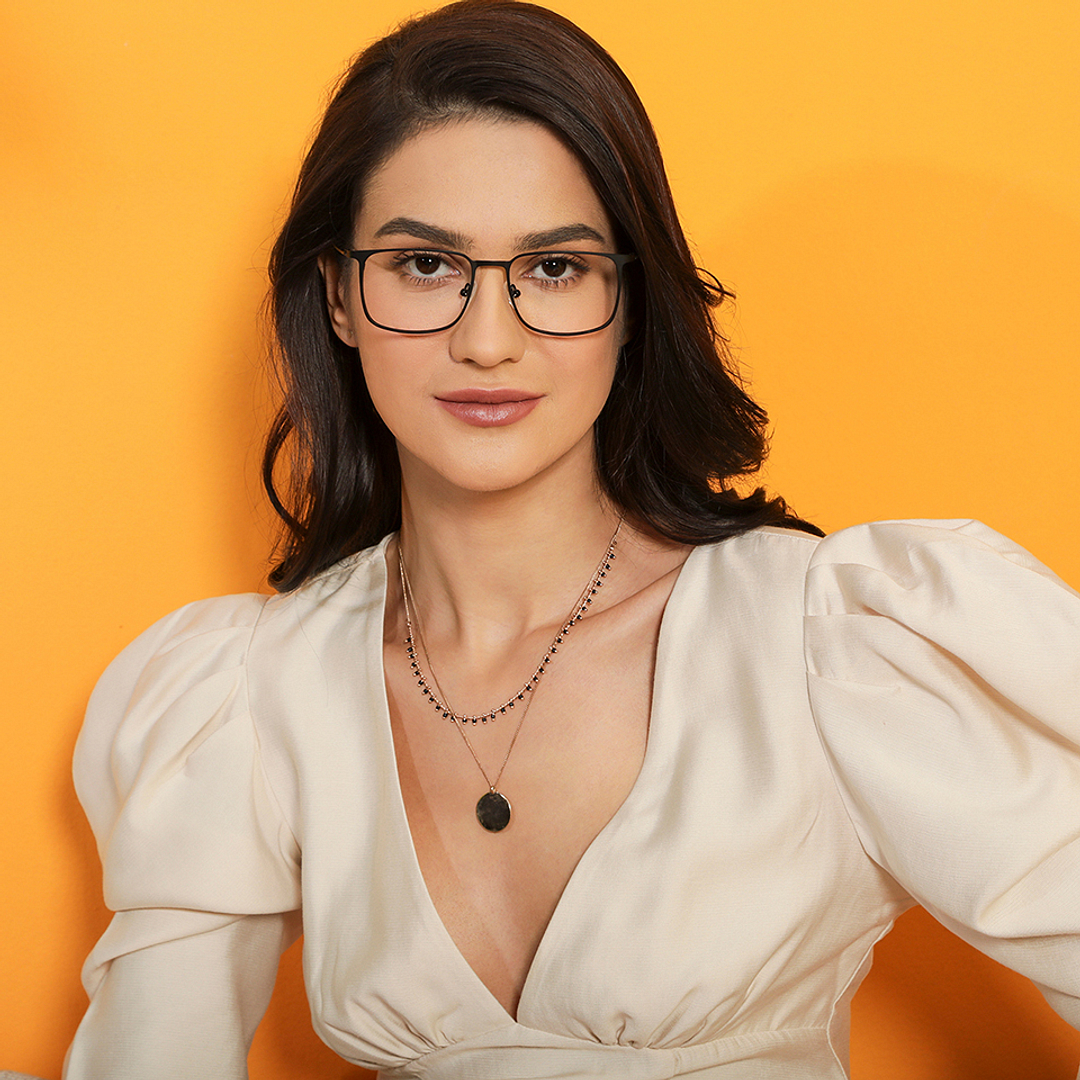 Vincent Chase Black Full Rim Square left side