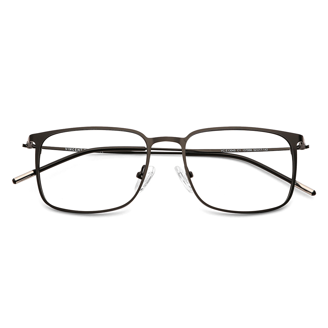 Vincent Chase Black Full Rim Square left side