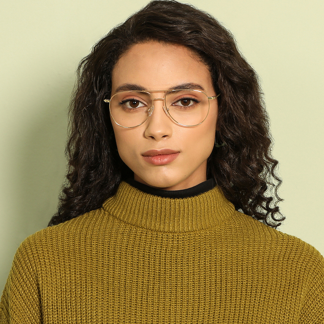 Vincent Chase Online Gold Full Rim Aviator right side