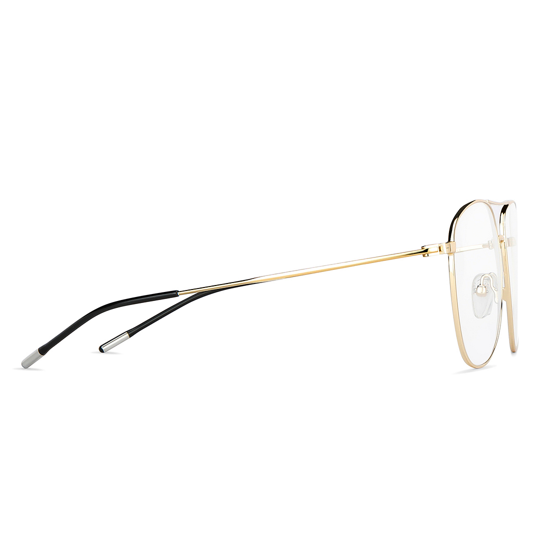 Vincent Chase Online Gold Full Rim Aviator left side