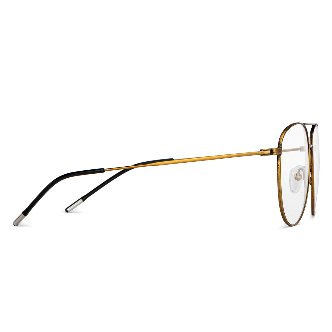 Vincent Chase Online Gold Full Rim Aviator left side