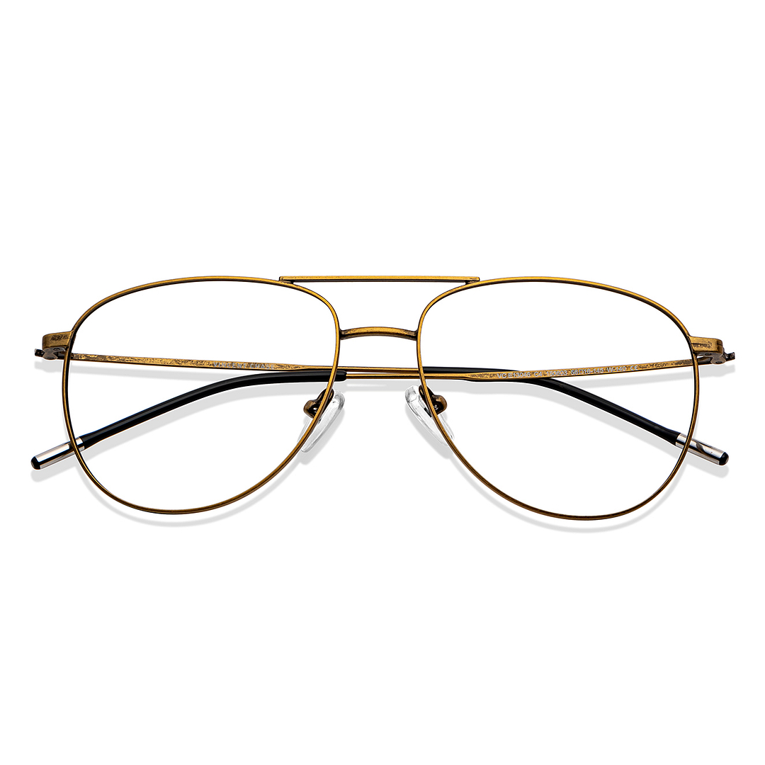 Vincent Chase Online Gold Full Rim Aviator left side