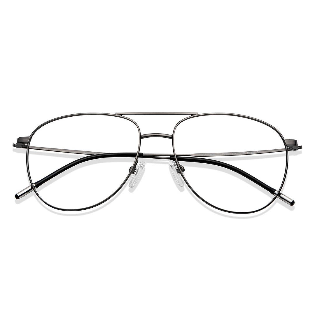 Vincent Chase Online Mid Gunmetal Full Rim Aviator left side
