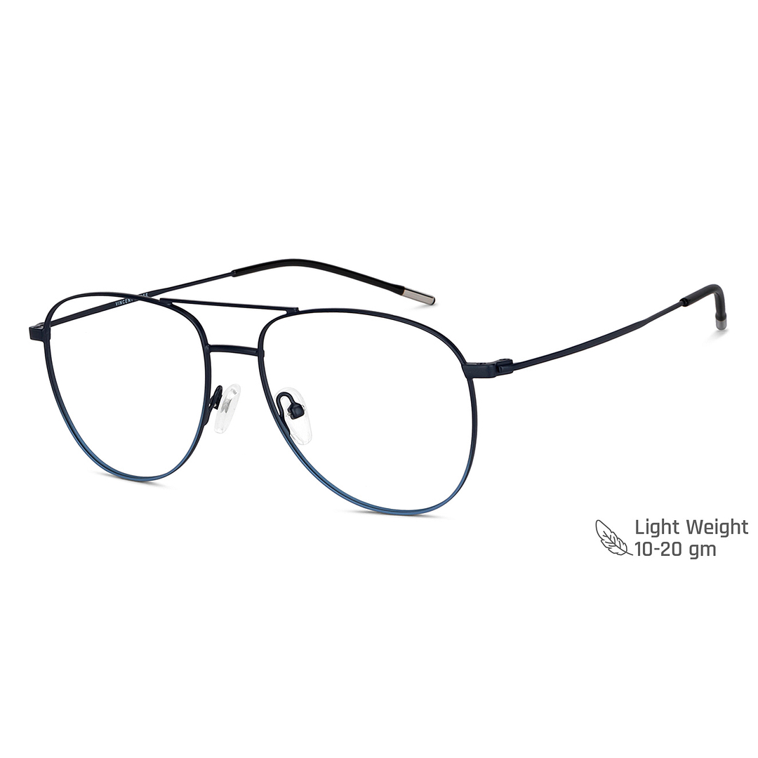 Vincent Chase Online Sky Blue Full Rim Aviator right side