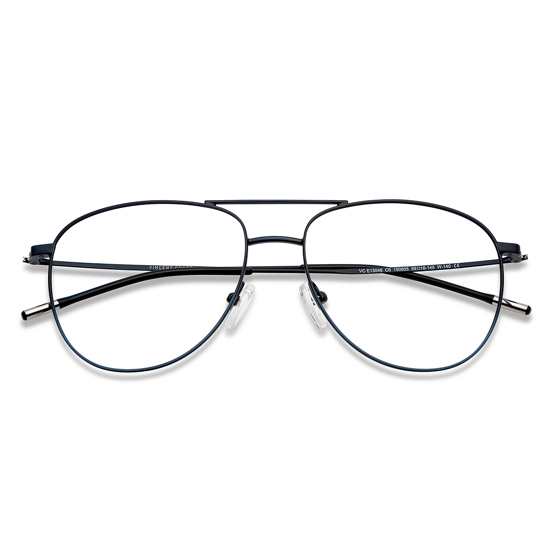 Vincent Chase Online Sky Blue Full Rim Aviator left side