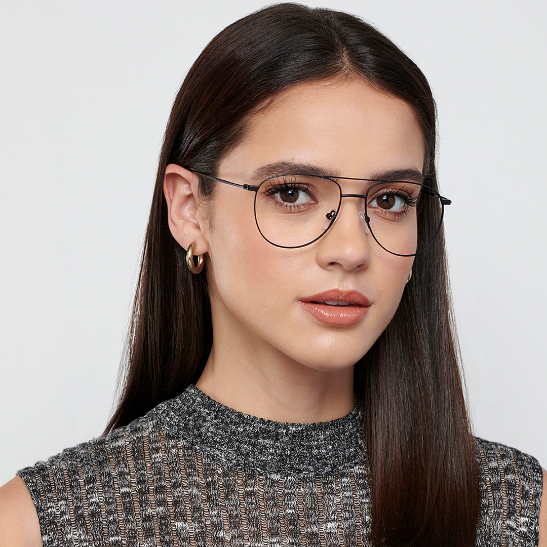 Vincent Chase Online Black Full Rim Aviator right side