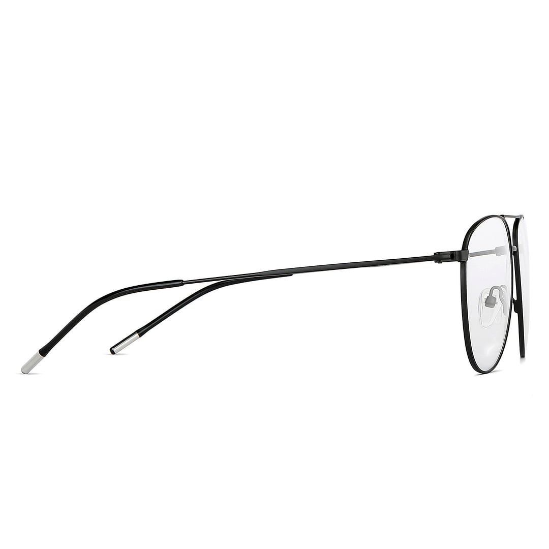 Vincent Chase Online Black Full Rim Aviator left side