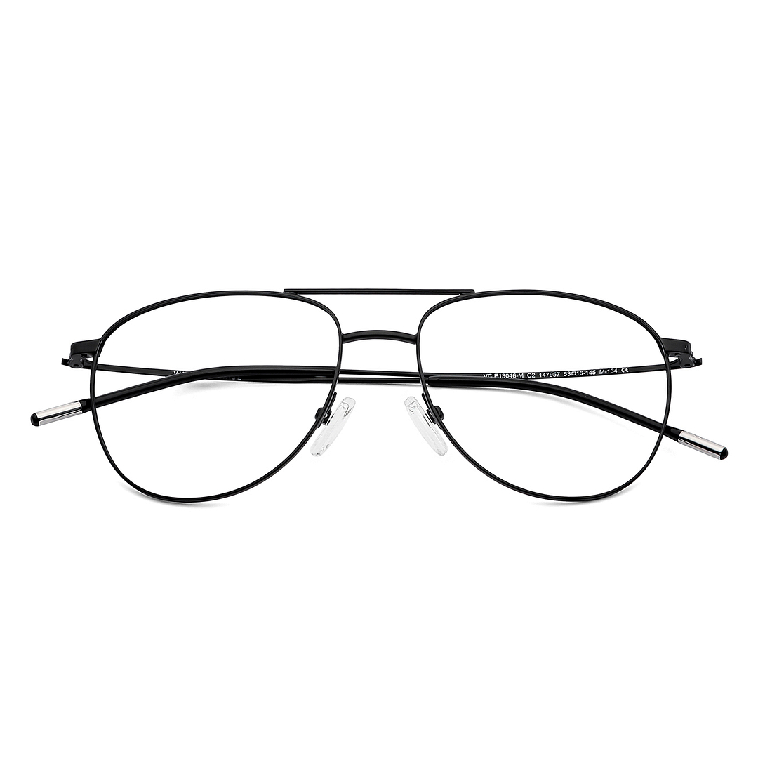 Vincent Chase Online Black Full Rim Aviator left side