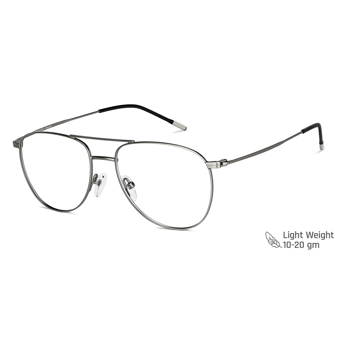 Vincent Chase Online Mid Gunmetal Full Rim Aviator right side