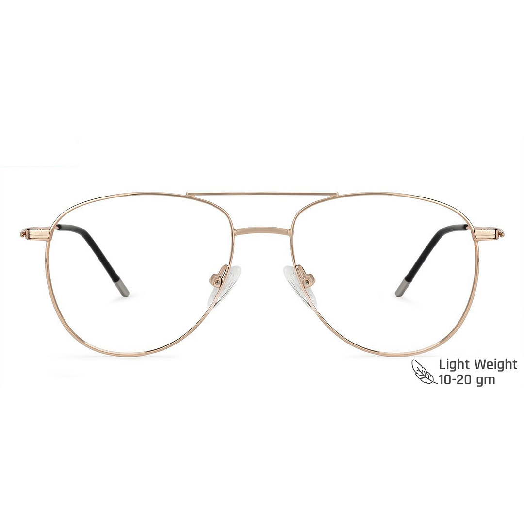 Vincent Chase Online Gold Full Rim Aviator left side