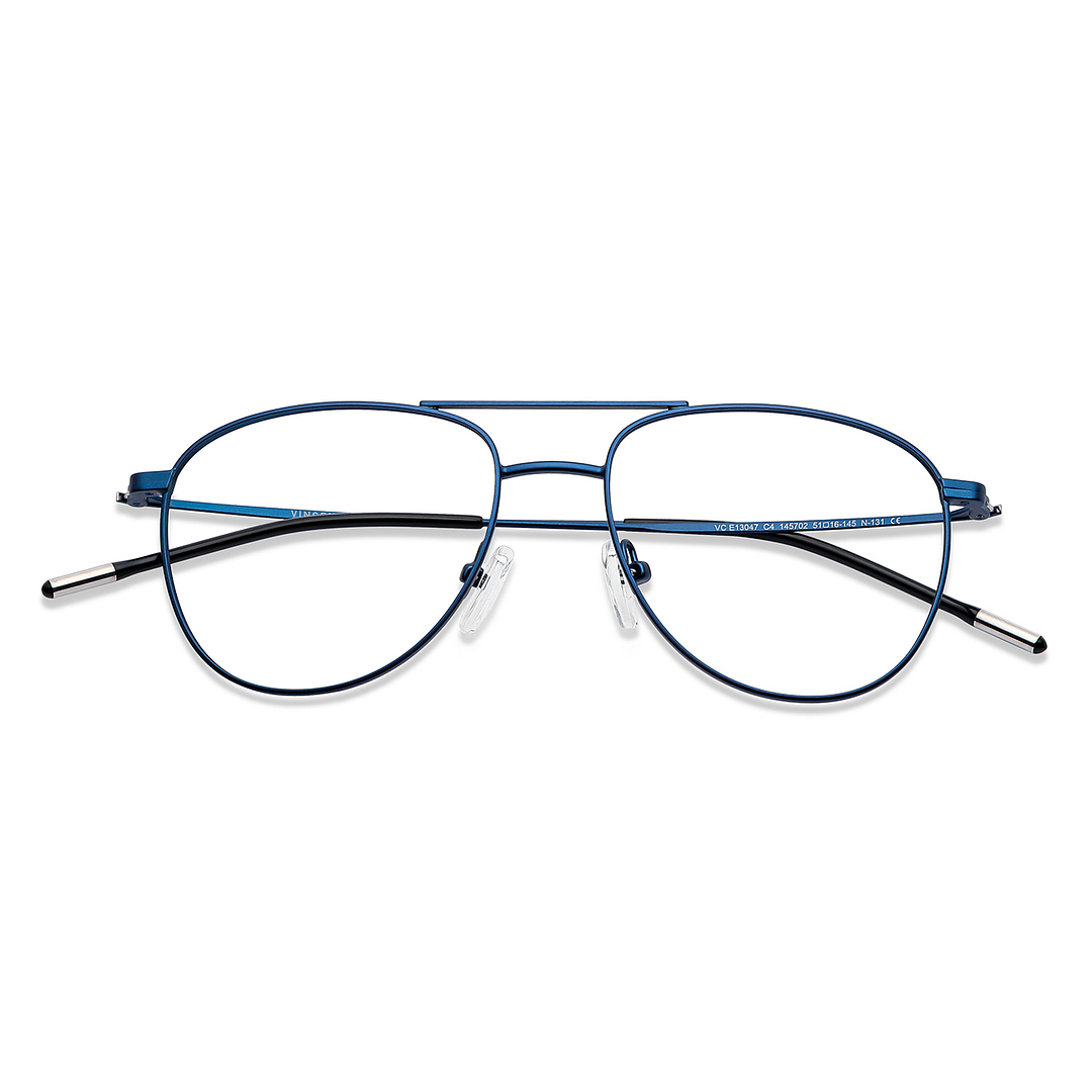 Vincent Chase Online Sky Blue Full Rim Aviator left side