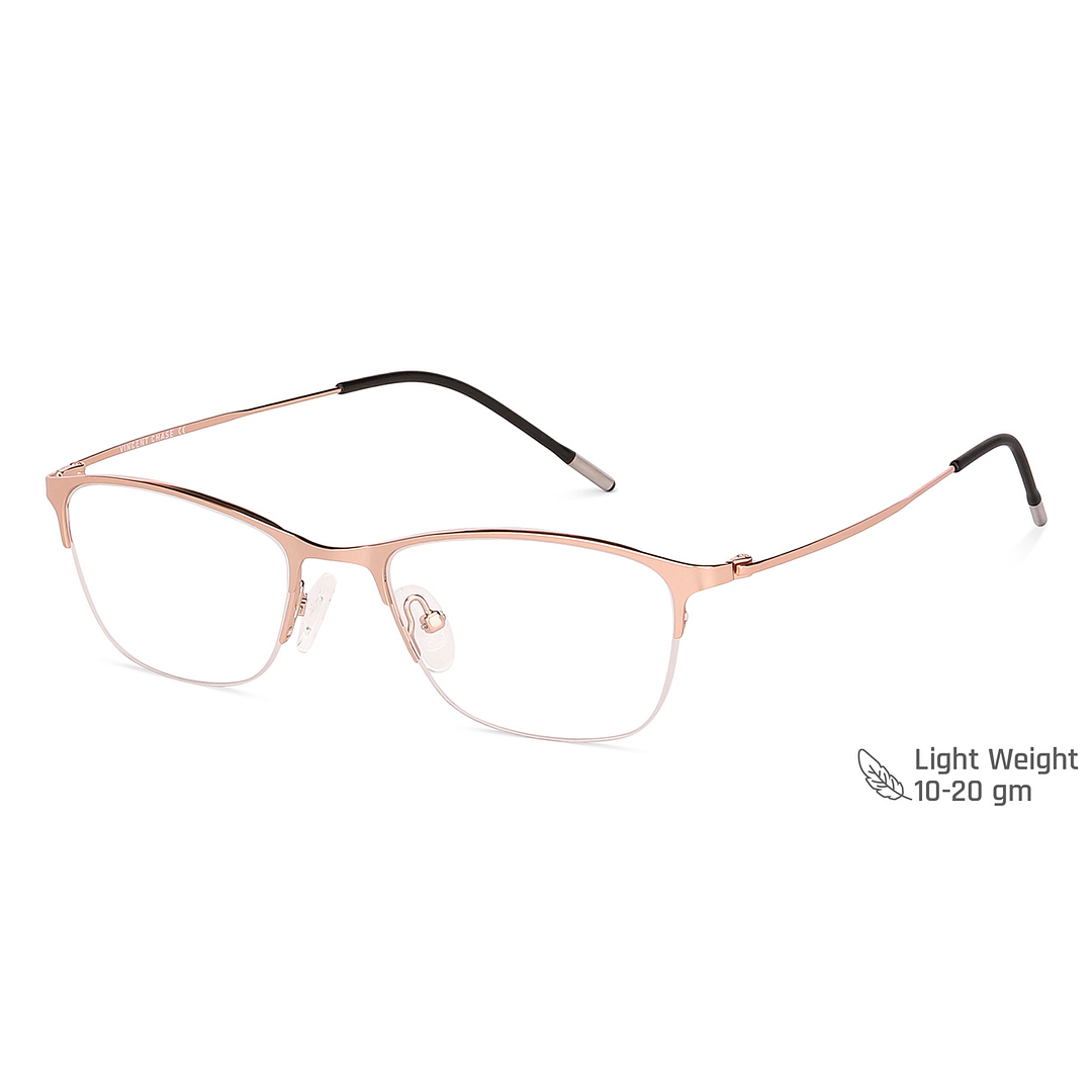 Vincent Chase Online Gold Half Rim Cat Eye right side