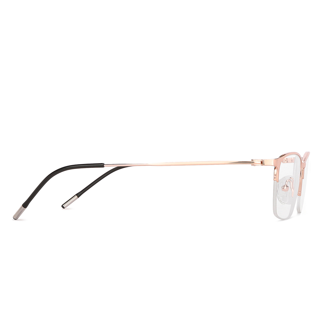 Vincent Chase Online Gold Half Rim Cat Eye left side